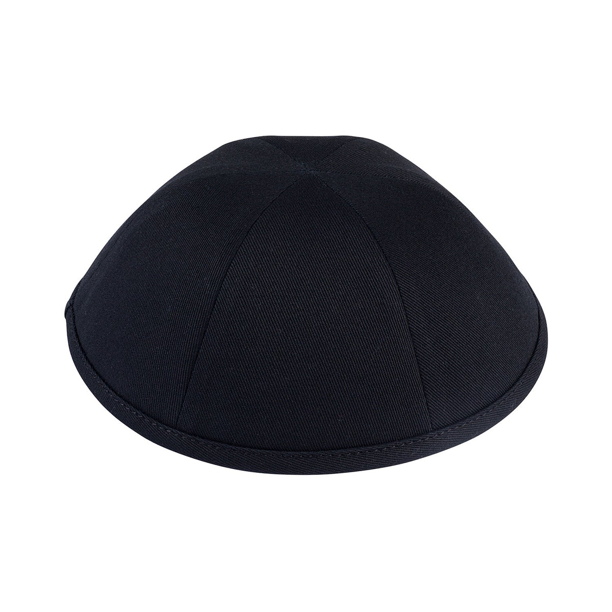 iKippah Black Cotton - 6 Panel