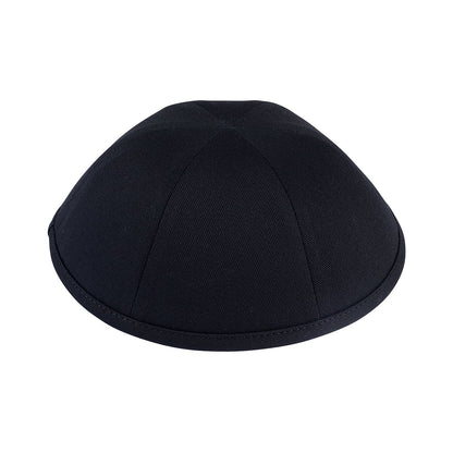iKippah Black Cotton - 6 Panel