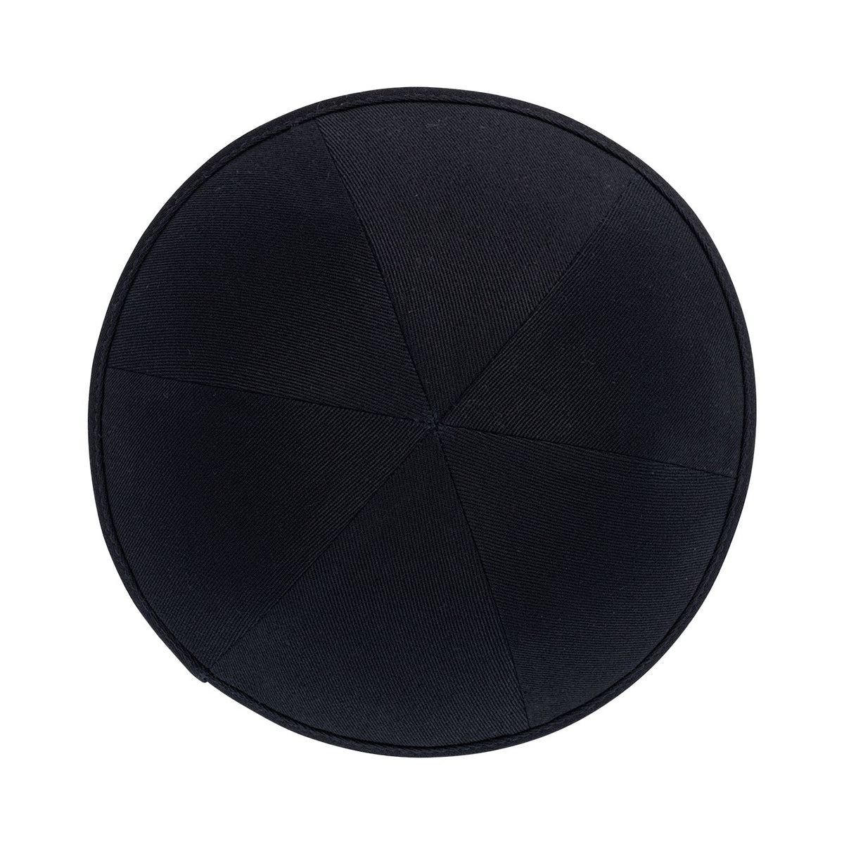 iKippah Black Cotton - 6 Panel