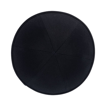 iKippah Black Cotton - 6 Panel