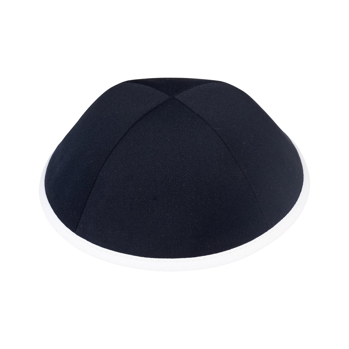 iKippah Navy Suiting W/ White Rim