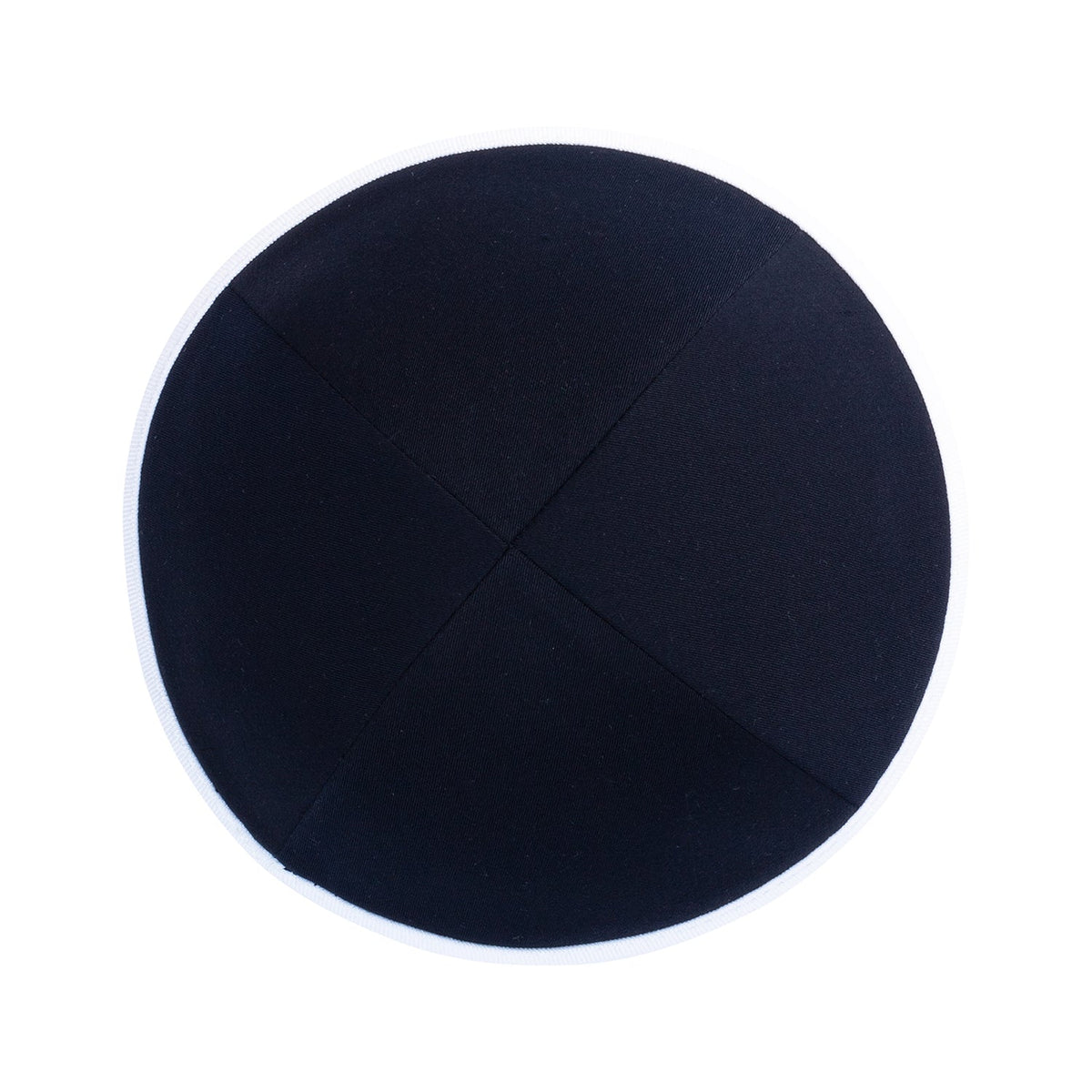 iKippah Navy Suiting W/ White Rim