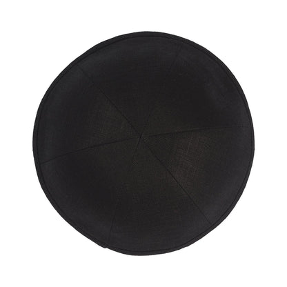 iKippah Black Linen - 6 Panel