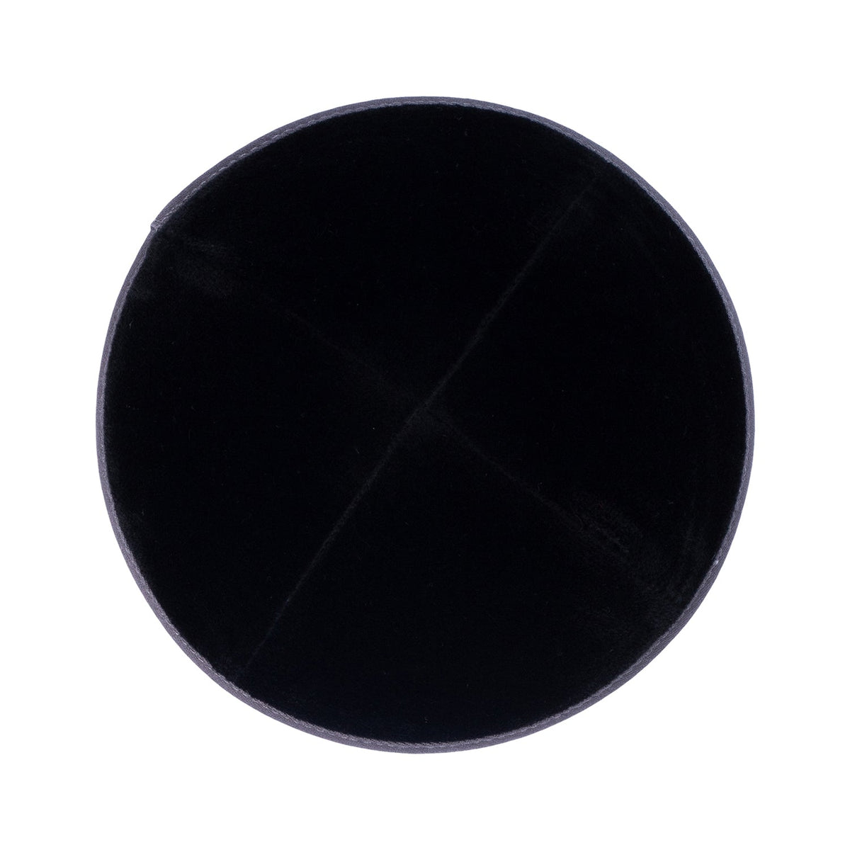 iKippah Black Velvet W/ Gray Rim