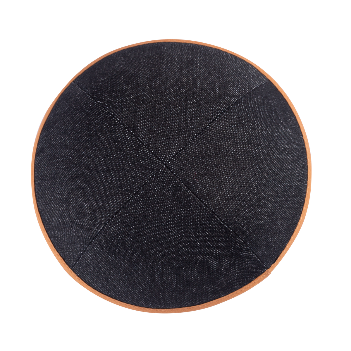 iKippah Black Denim W/ Camel Rim