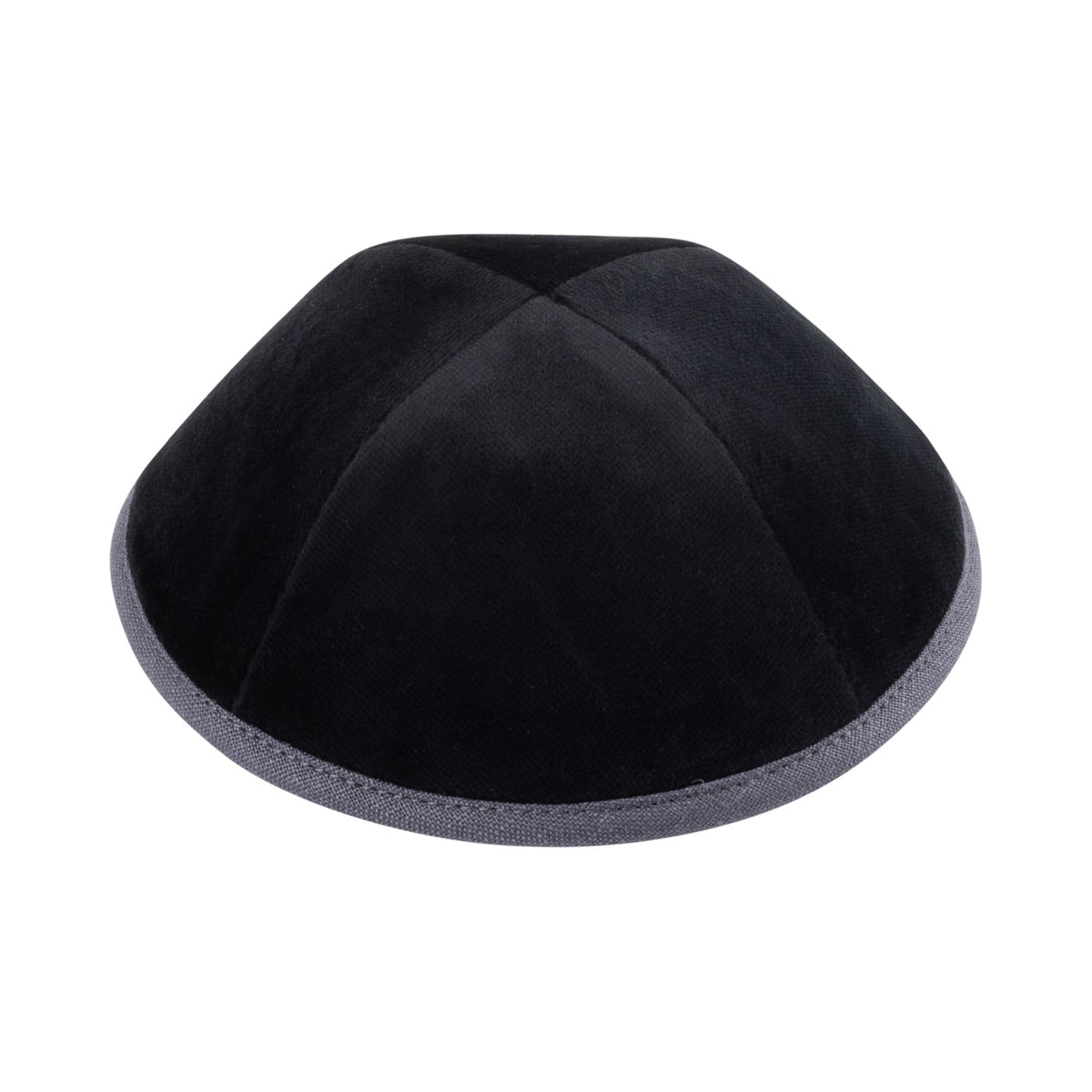 iKippah Black Velvet W/ Slate Rim