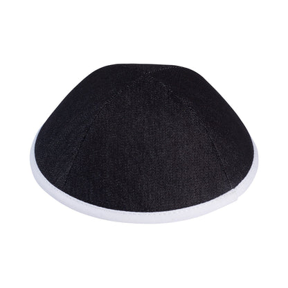 iKippah Black Denim W/ White Rim