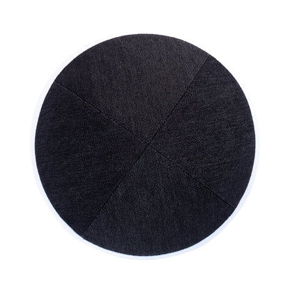 iKippah Black Denim W/ White Rim