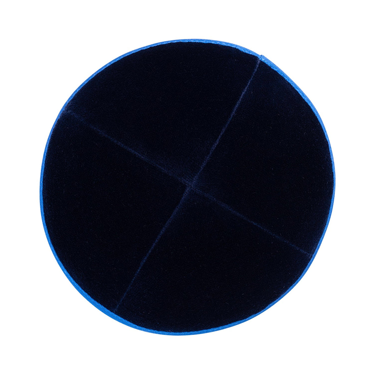 iKippah Navy Velvet W/ Royal Blue Rim