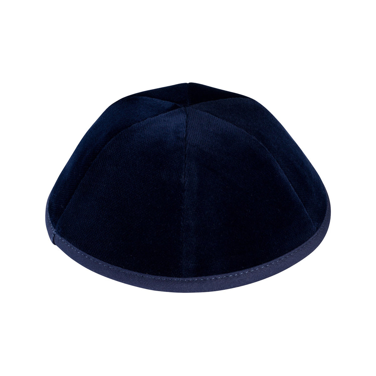 iKippah Navy Velvet - 6 Panel