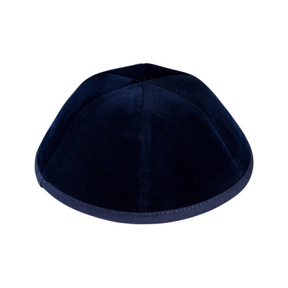 iKippah Navy Velvet - 6 Panel