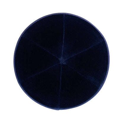 iKippah Navy Velvet - 6 Panel