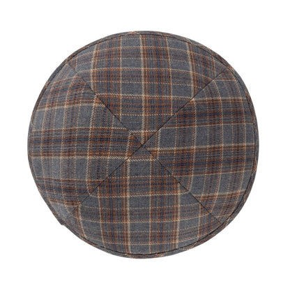 iKippah Brown & Gray Box Plaid