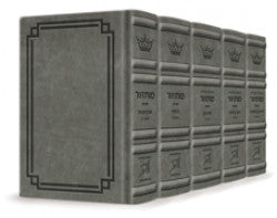 Signature: S-B-S Full 5Vol Machzor - Ashkenaz - Glacier Grey