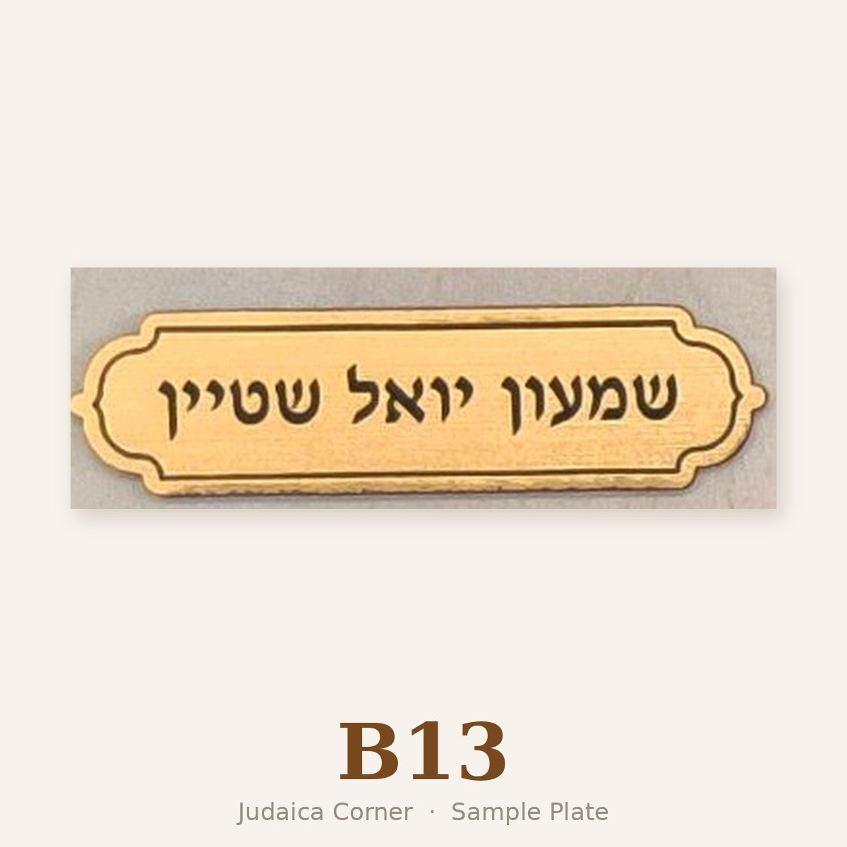 Sample plate B13