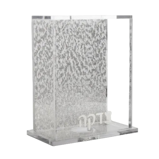 Lucite Charity Box - Glitter Back