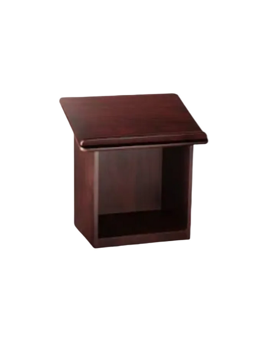 Open box wood shtender