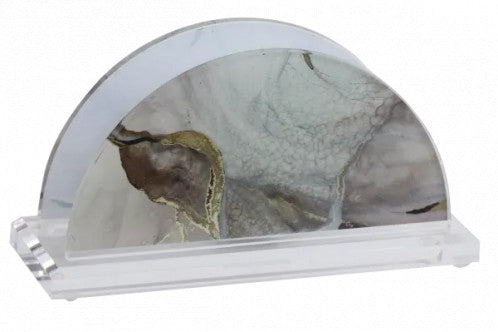 Acrylic Napkin Holder - Colorful Marble [SFD]