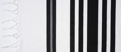 Talis - Lightweight  HaMefoar Weekdays | Pure Wool | Ashkenaz Black Stripe