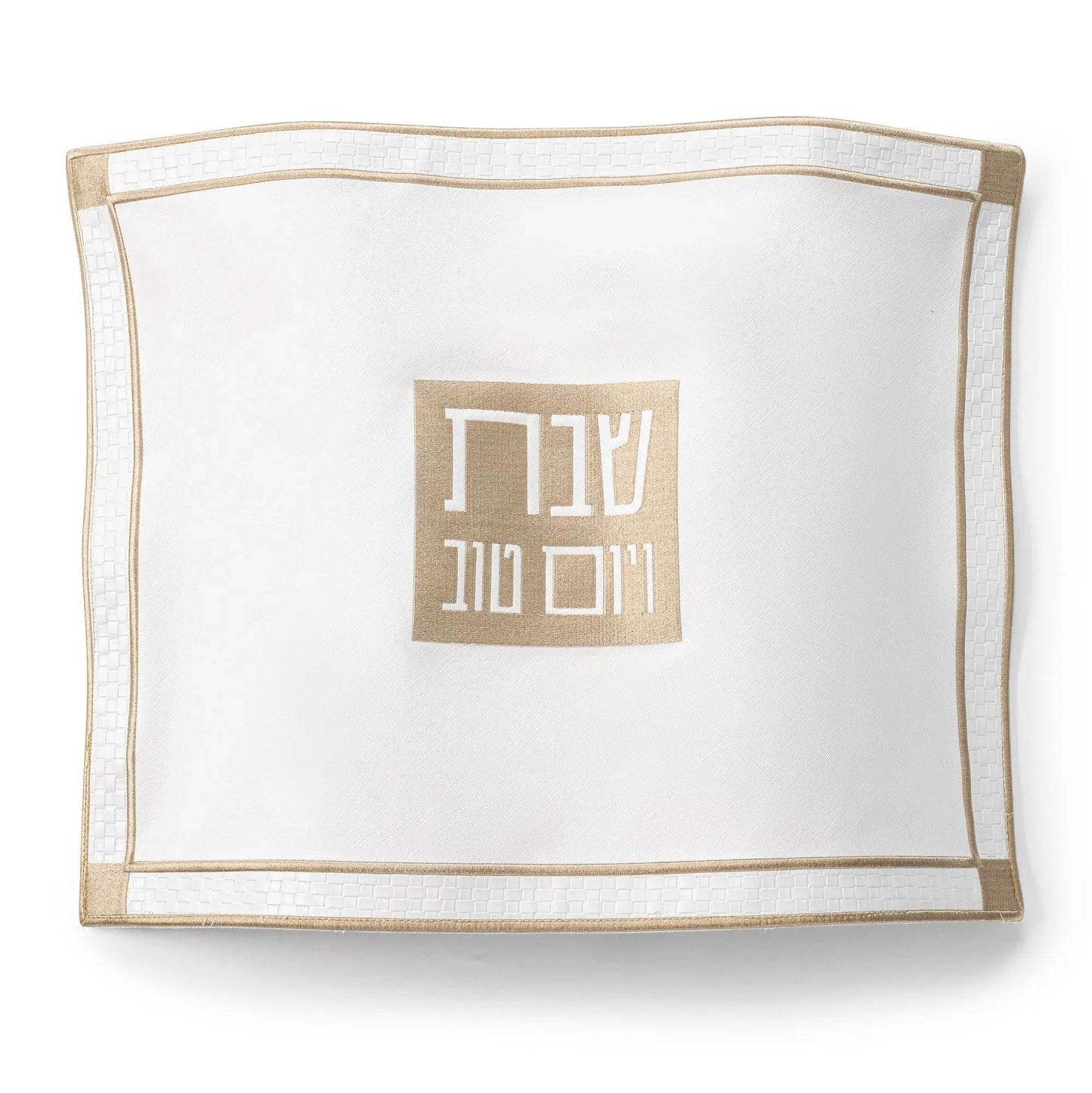 PU Leather Challah Cover - Classic 2 - Gold