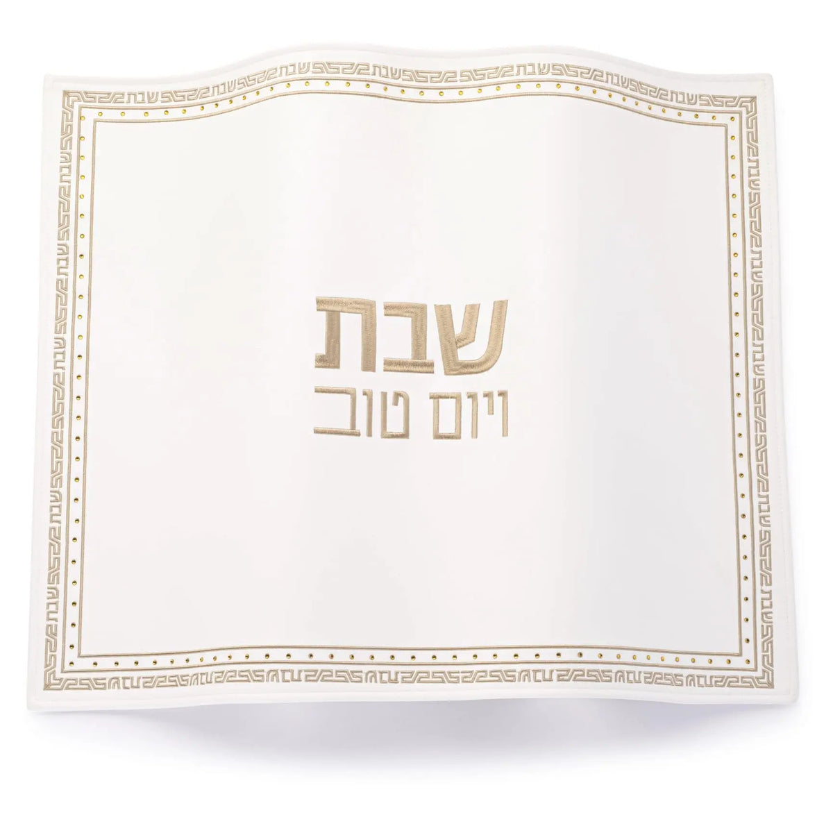 PU Leather Crystal Stone Challah Cover - Gold