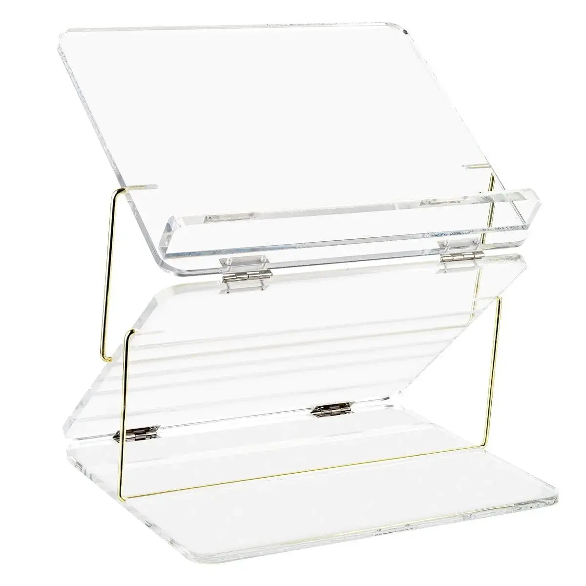 Lucite Foldable Shtender - Gold [WDL]