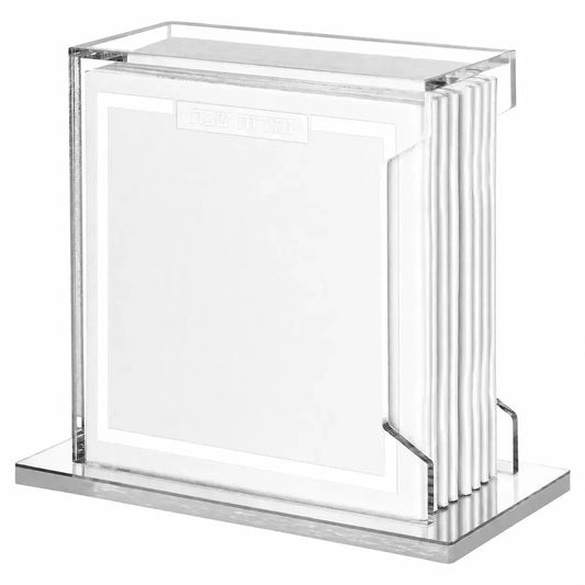Support de bancs en lucite avec 8 bancs [Blanc/Or]