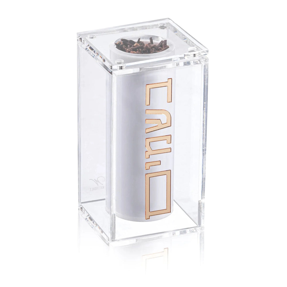 Lucite Besamim Jar - Suspended - Gold