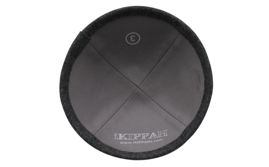 iKippah Dark Gray Wool